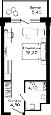 Планировка Студии