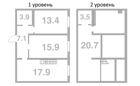 Планировка 2-к.кв