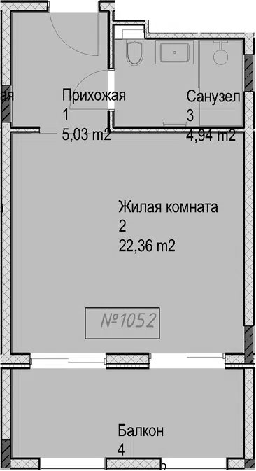 Планировка Студии