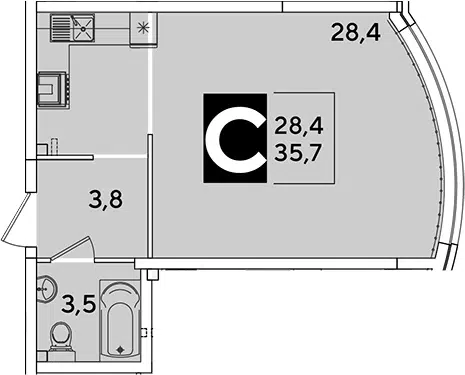 Планировка Студии