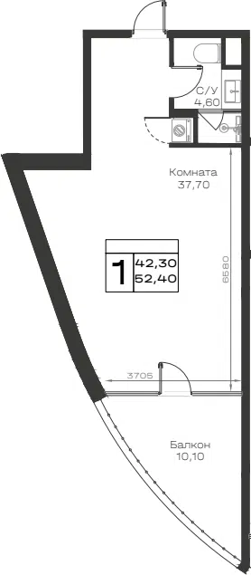 Планировка Студии