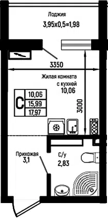 Планировка Студии