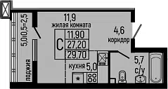Планировка Студии