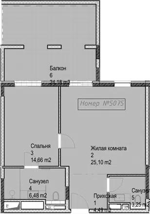 Планировка 2Е-к.кв