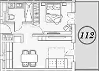Планировка 2Е-к.кв