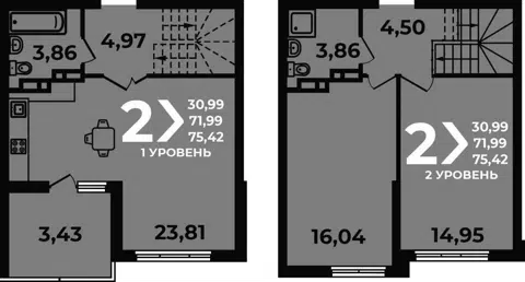 Планировка: 3Е-к.кв