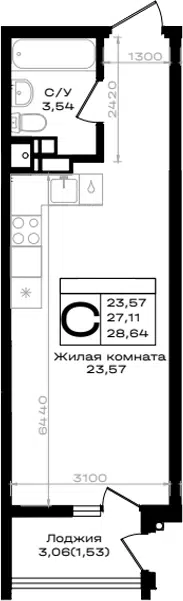 Планировка Студии