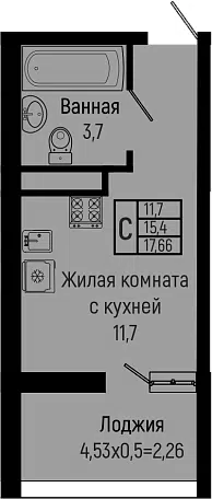 Планировка Студии