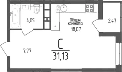 Планировка Студии