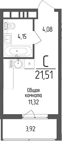 Планировка Студии