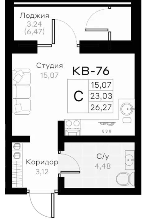 Планировка Студии