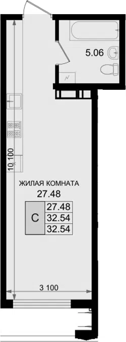Планировка Студии