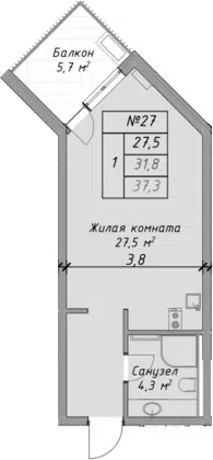 Планировка Студии