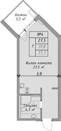 Планировка Студии