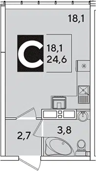 Планировка Студии