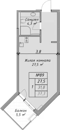 Планировка Студии