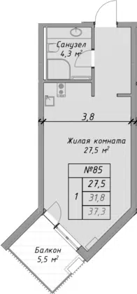 Планировка Студии