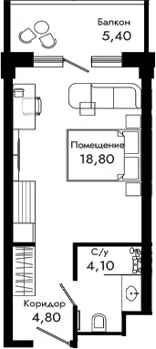 Планировка Студии