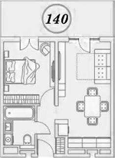 Планировка 2Е-к.кв