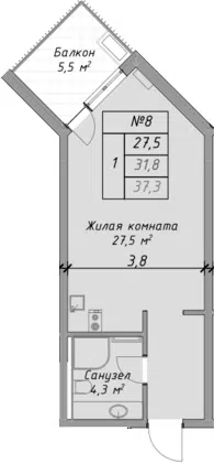 Планировка Студии