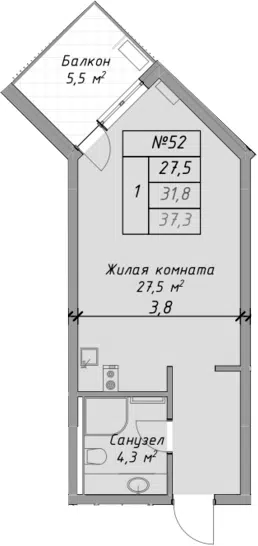 Планировка Студии