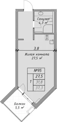Планировка Студии