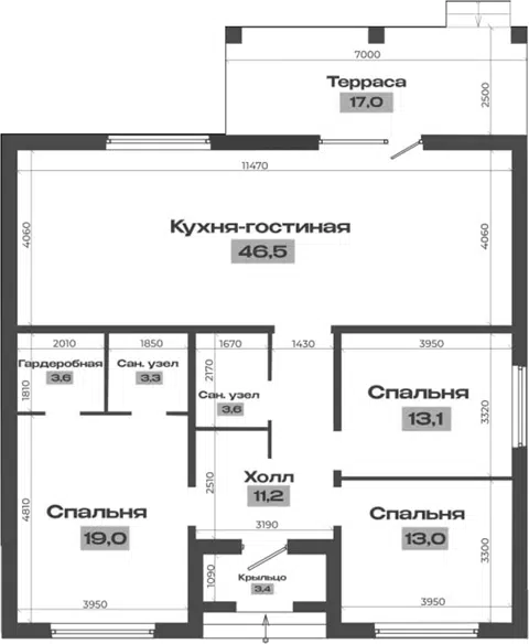 Планировка Коттеджи