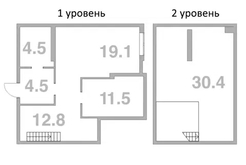 Планировка 2-к.кв