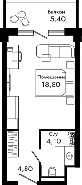 Планировка Студии