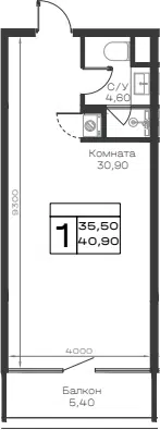 Планировка Студии