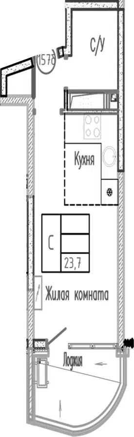 Планировка Студии
