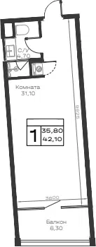 Планировка Студии