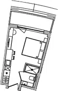 Планировка 1-к.кв