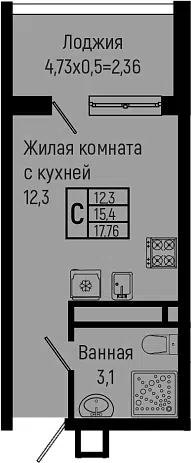 Планировка Студии
