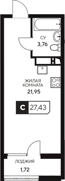 Планировка Студии