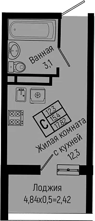 Планировка Студии