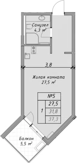 Планировка Студии