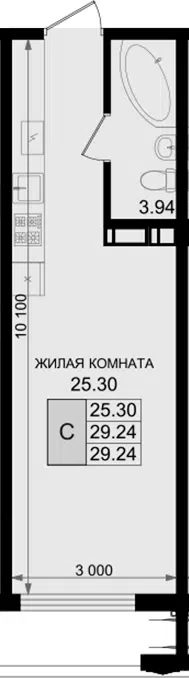 Планировка Студии