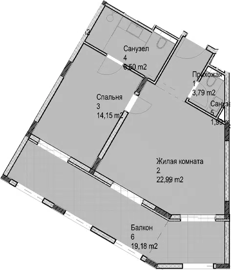 Планировка 2Е-к.кв
