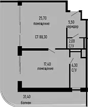 Планировка Студии