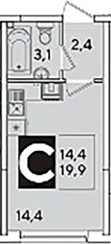 Планировка Студии