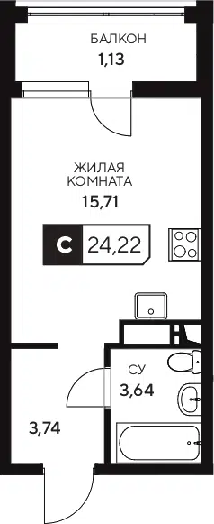 Планировка Студии
