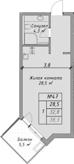 Планировка Студии