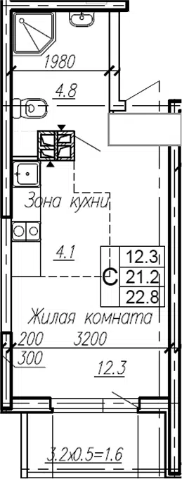 Планировка Студии