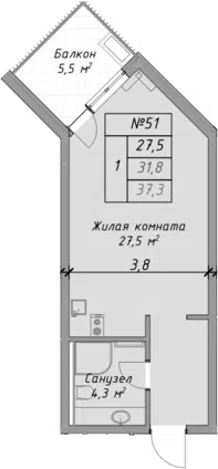 Планировка Студии