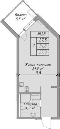 Планировка Студии