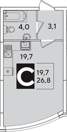 Планировка Студии