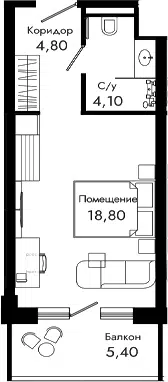 Планировка Студии