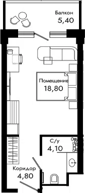 Планировка Студии