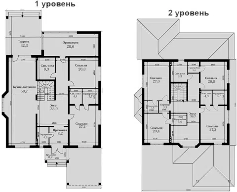 Планировка Коттеджи